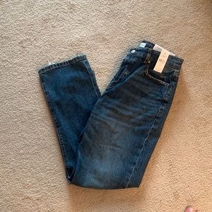 Loft straight crop jeans size 27